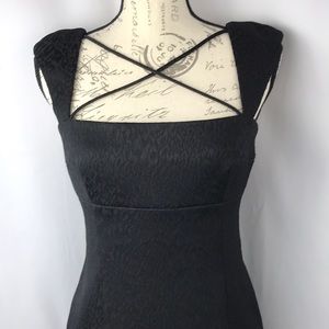 David Meister Black Animal Print Cocktail Dress: Fierce and Elegant Style